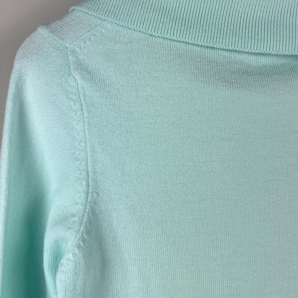 French Connection Soft Aqua Cowl Neck Sweater - Picture 9 of 10